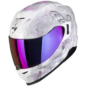 Integralna motoristična čelada Scorpion EXO-520 EVO Air Melrose pearl white-pink