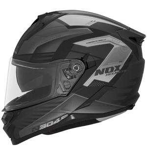 Celoobrazna motoristična čelada NOX N304S CARVER mat črna-titan