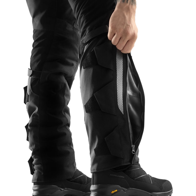 Črne motoristične hlače Rebelhorn Hardy 3.0