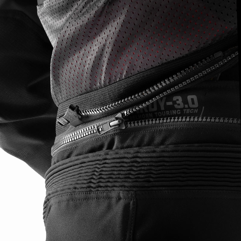 Črne motoristične hlače Rebelhorn Hardy 3.0