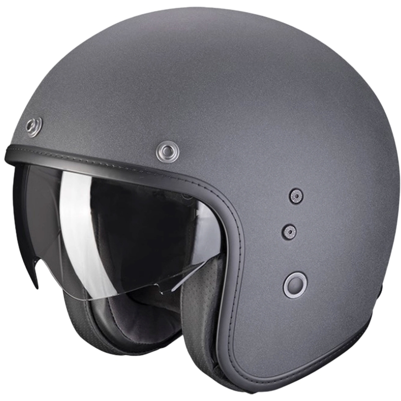 Odprta čelada SCORPION BELFAST EVO GRAPHITE temno siva