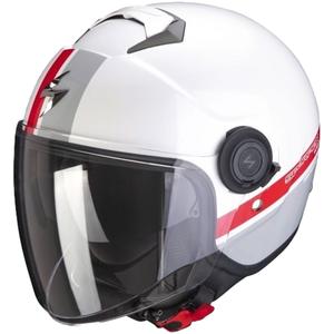 Motoristična čelada SCORPION EXO-CITY STRADA white-silver-red