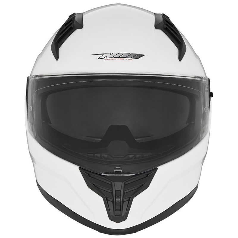 Celoobrazna motoristična čelada NOX N401 bela