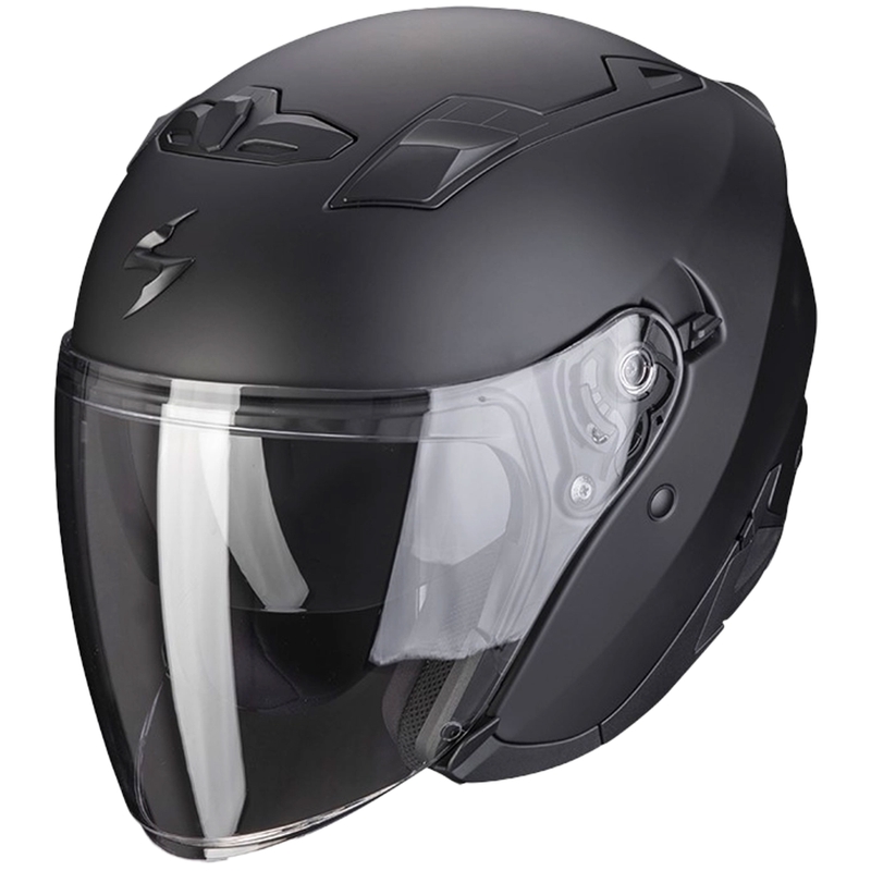 Odprta motoristična čelada SCORPION EXO-230 Solid  črna mat