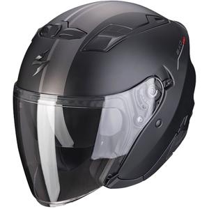 Odprta čelada Scorpion EXO-230 SR mat črna-srebrna-rdeča