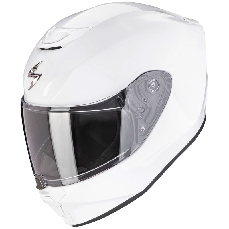 Otroška motoristična čelada Scorpion EXO-JNR AIR SOLID, bela