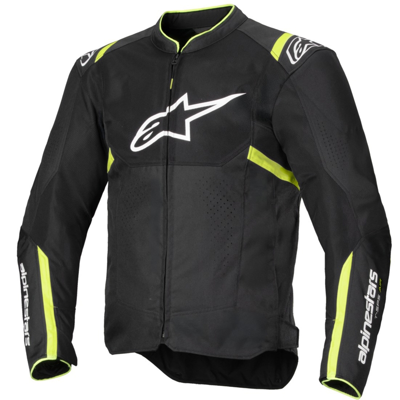Alpinestars T-SPS Air V2 motoristična jakna črno-fluo rumena