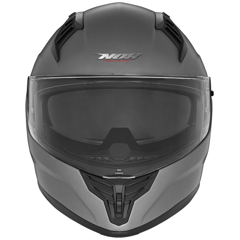 Celoobrazna motoristična čelada NOX N401, mat titan