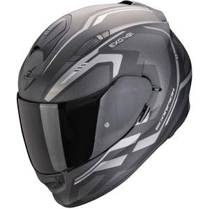 Celoobrazna motoristična čelada Scorpion EXO-491 KRYPTA mat črno-srebrna