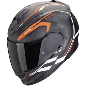Celoobrazna motoristična čelada Scorpion EXO-491 KRYPTA mat črno-oranžno-bela