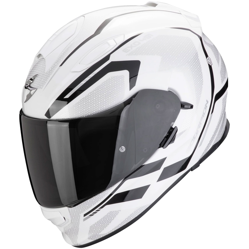 Celoobrazna motoristična čelada Scorpion EXO-491 KRYPTA belo-črna