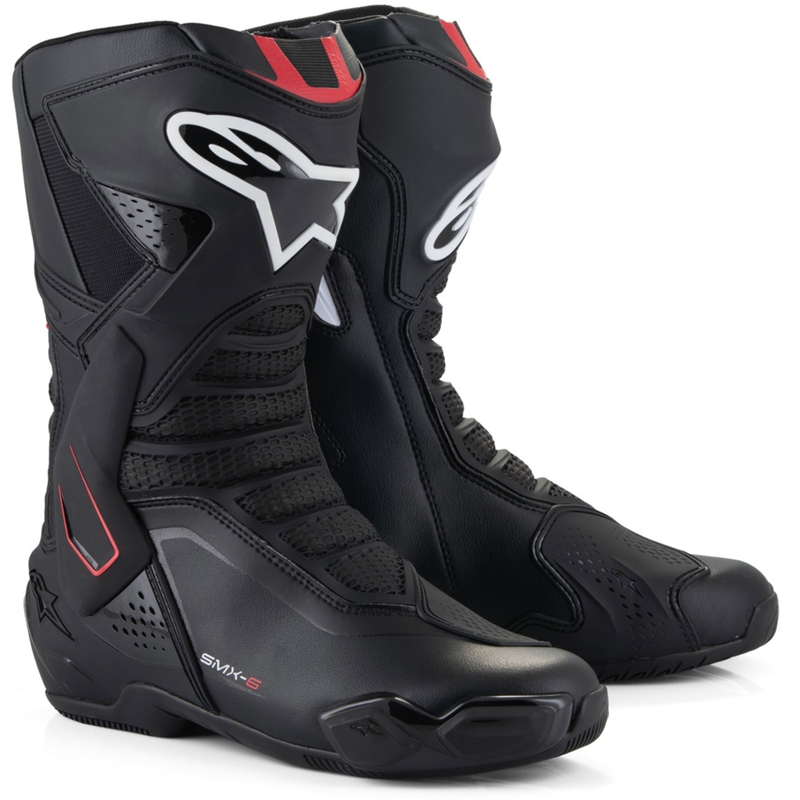 Motoristični škornji Alpinestars SMX-6 3 črno-rdeči