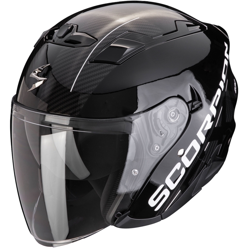 Odprta motoristična čelada SCORPION EXO-230 QR črno-srebrna razprodaja
