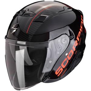 Odprta motoristična čelada SCORPION EXO-230 QR črno-rdeča
