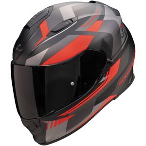 Celoobrazna motoristična čelada Scorpion EXO-491 Abilis črno-sivo-rdeča