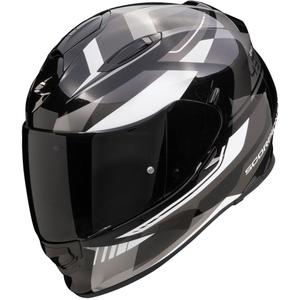 Celoobrazna motoristična čelada Scorpion EXO-491 Abilis črno-sivo-bela