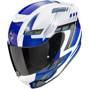 Integralna motoristična čelada Scorpion EXO-391 CAPTOR belo-modra