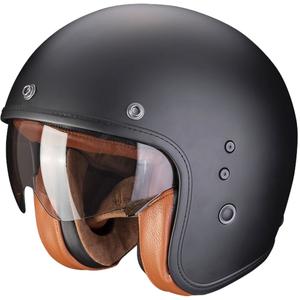 Odprta čelada SCORPION BELFAST EVO LUXE črna mat