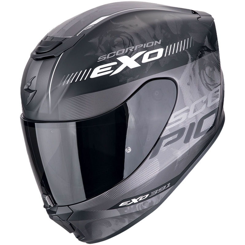Integralna motoristična čelada Scorpion EXO-391 AVA mat črno-srebrna