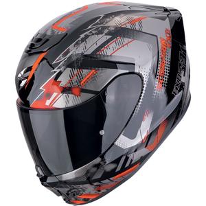 Integralna motoristična čelada Scorpion EXO-391 CLUTTER črno-rdeča