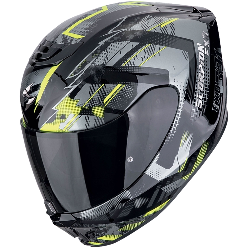 Integralna motoristična čelada Scorpion EXO-391 CLUTTER črno-fluo rumena