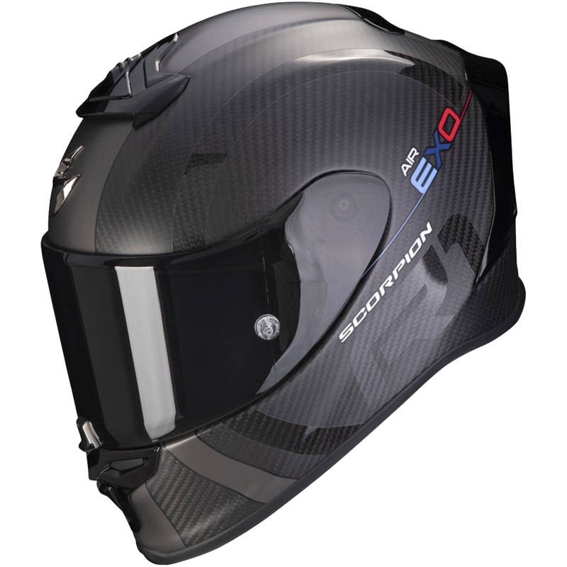 Integralna čelada Scorpion EXO-R1 EVO Carbon Air MG črno-srebrna