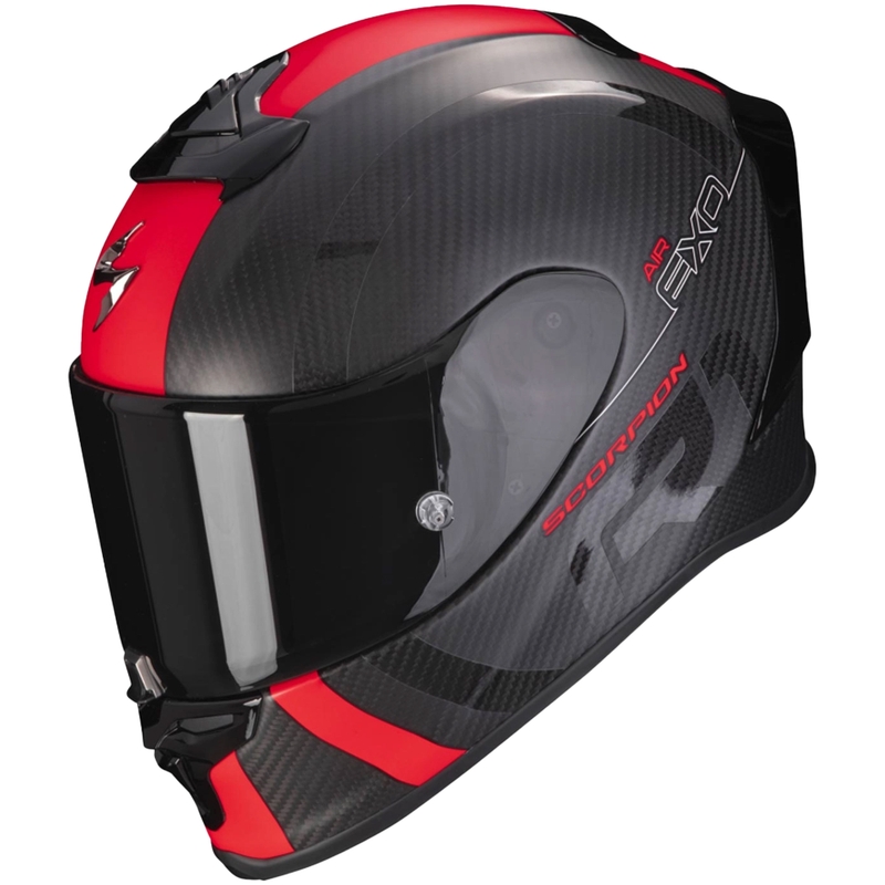 Integralna čelada Scorpion EXO-R1 EVO Carbon Air MG črno-rdeča