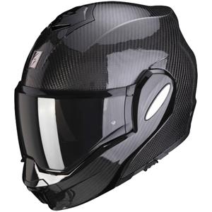 Preklopna čelada Scorpion EXO-TECH EVO Carbon black glossy