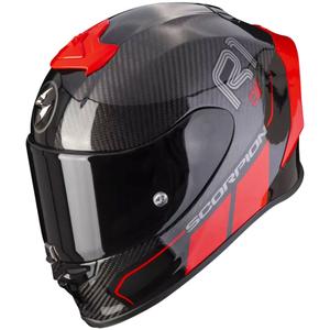 Integralna čelada Scorpion EXO-R1 EVO Carbon Air Corpus II črno-rdeča