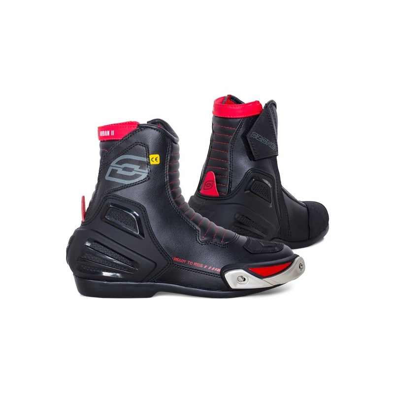 Ozone Urban II CE Black-Red Motorcycle Boots razprodaja