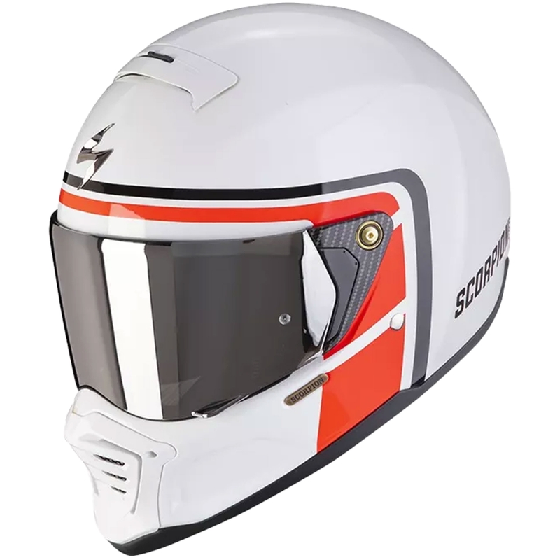 Motoristična čelada Scorpion EXO-HX1 NOSTALGIA bela-rdeča-črna