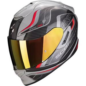 Integralna motoristična čelada Scorpion EXO-1400 EVO Air Attune sivo-črno-rdeča