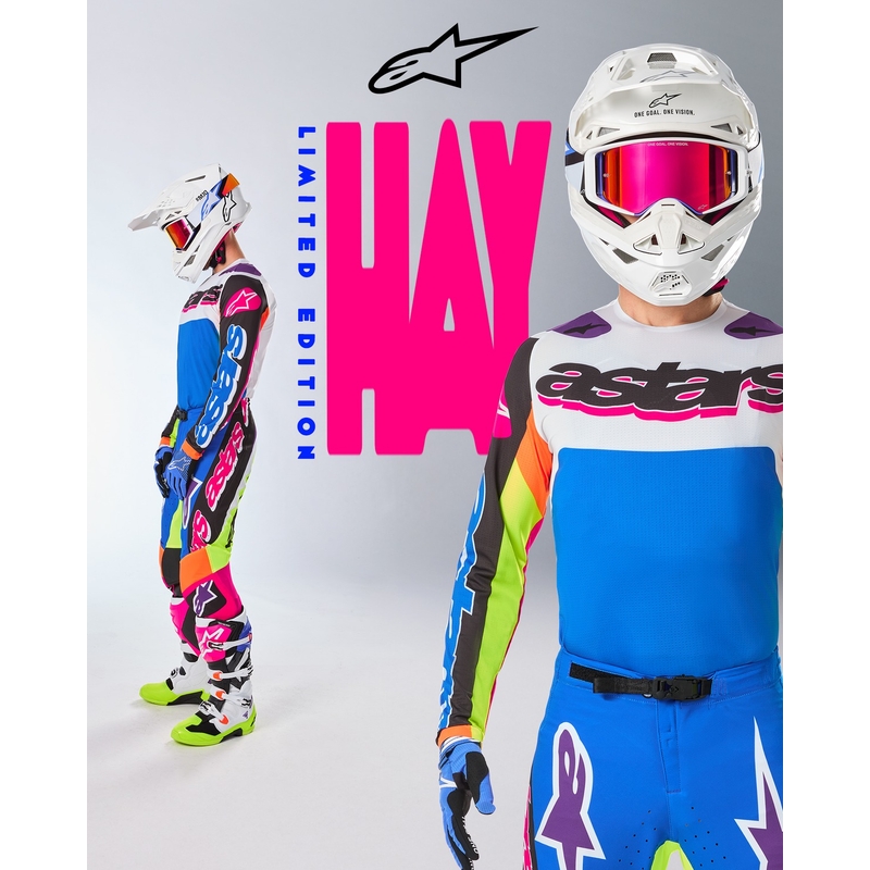 Alpinestars Supertech SX motokros majica omejena serija HAY večbarvna