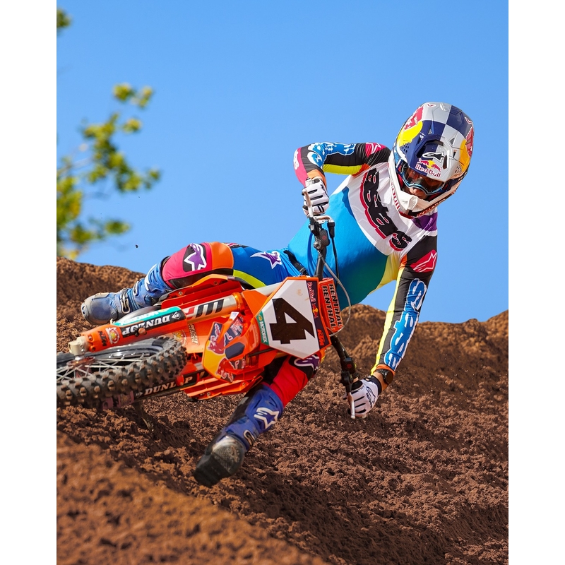 Večbarvne motokros hlače Alpinestars SUPERTECH omejena serija HAY