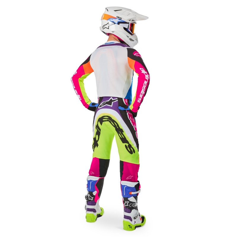 Večbarvne motokros hlače Alpinestars SUPERTECH omejena serija HAY