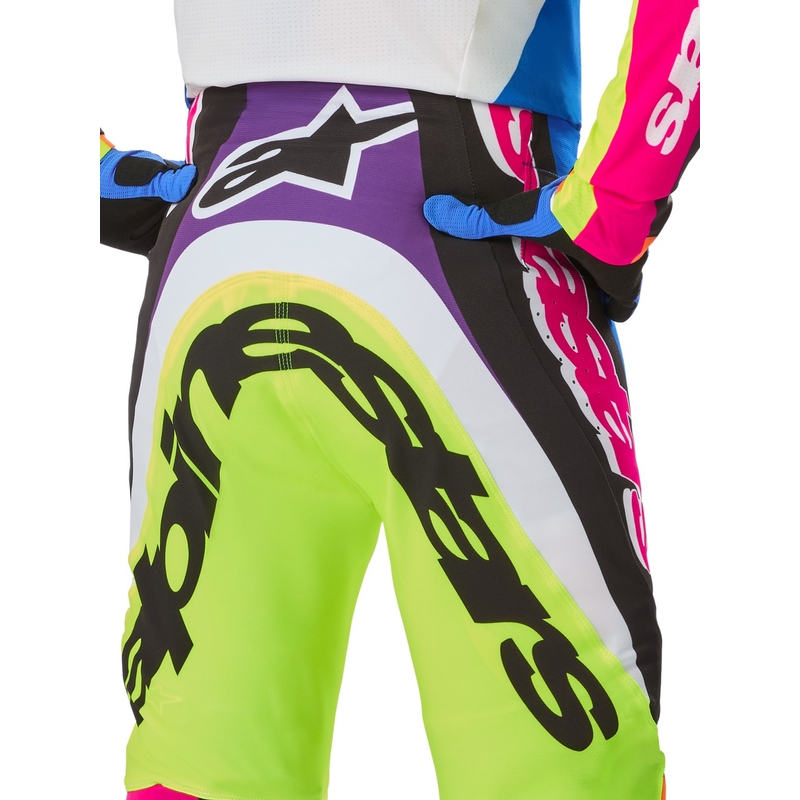 Večbarvne motokros hlače Alpinestars SUPERTECH omejena serija HAY
