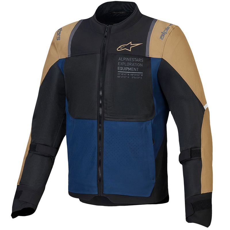 Alpinestars ST-2 Air motoristična jakna temno modra-temno kaki-črna