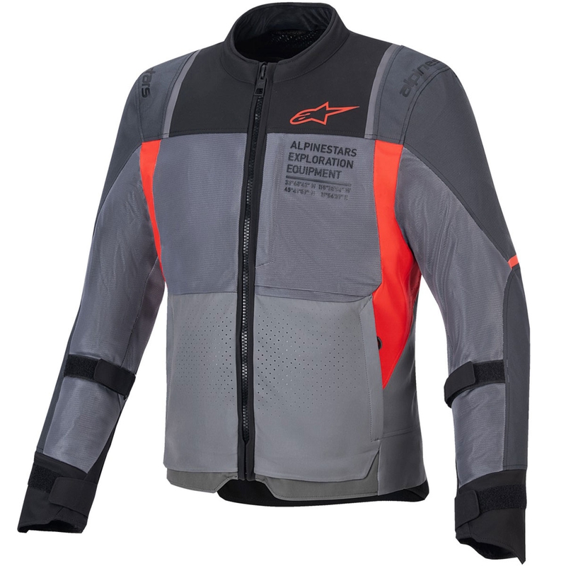 Alpinestars ST-2 Air motoristična jakna sivo-temno sivo-rdeča