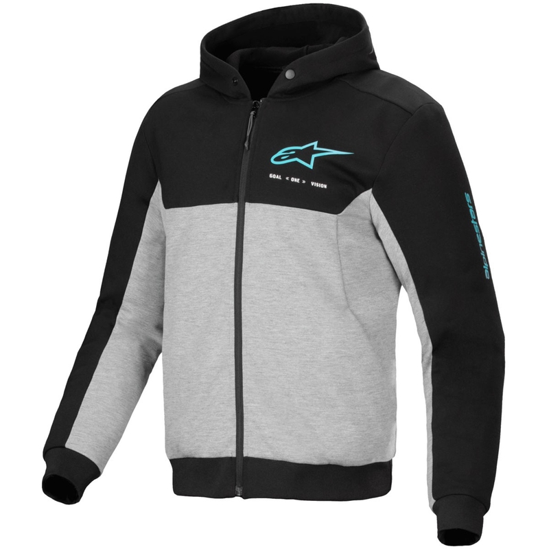 Alpinestars Chrome V2 Sport motoristični pulover sivo-črno-moder