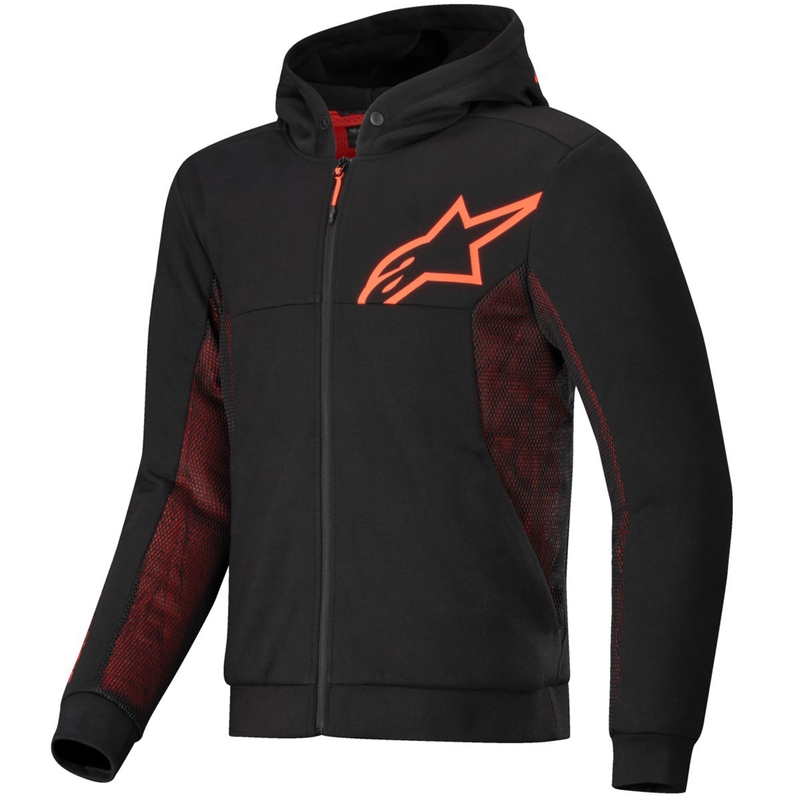 Alpinestars Chrome Air Sport motoristični pulover črno-rdeč