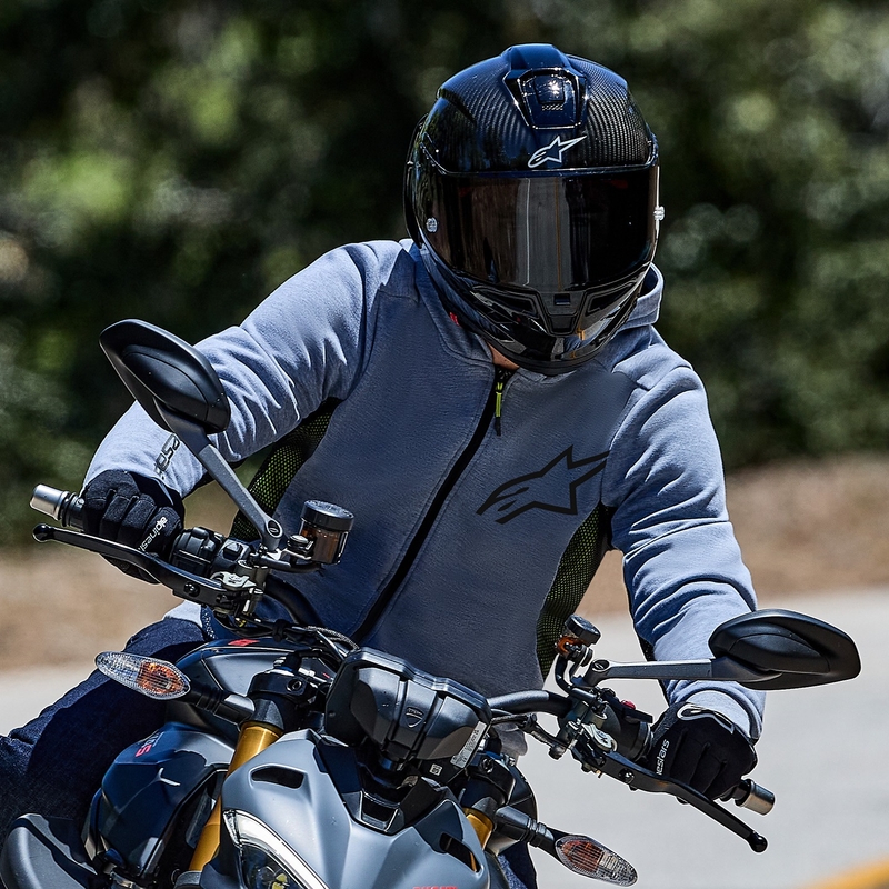 Motoristični pulover Alpinestars Chrome Air Sport sivo-črno-temno kaki