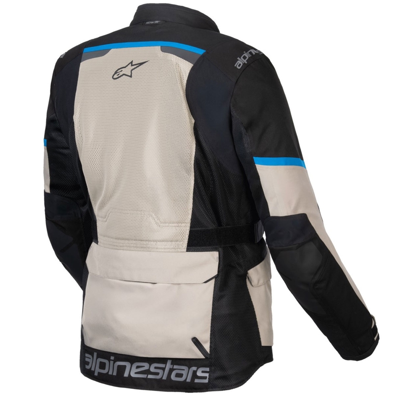 Motoristična jakna Alpinestars Andes Air Drystar črno-siva zeleno-modra