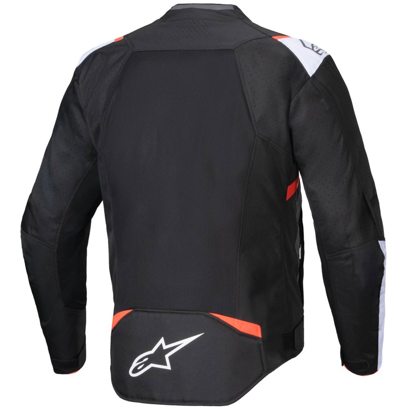 Alpinestars T-SPS Air V2 motoristična jakna črno-belo-fluo rdeča