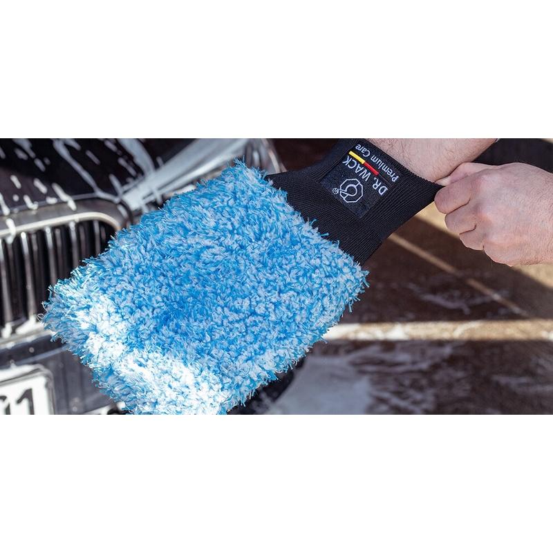 Pralne rokavice iz mikrovlaken Dr. Wack Wash mitt blue