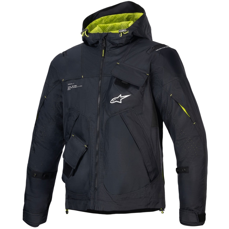 Alpinestars MOGRESS AIR motoristična jakna črno-limeta-bela