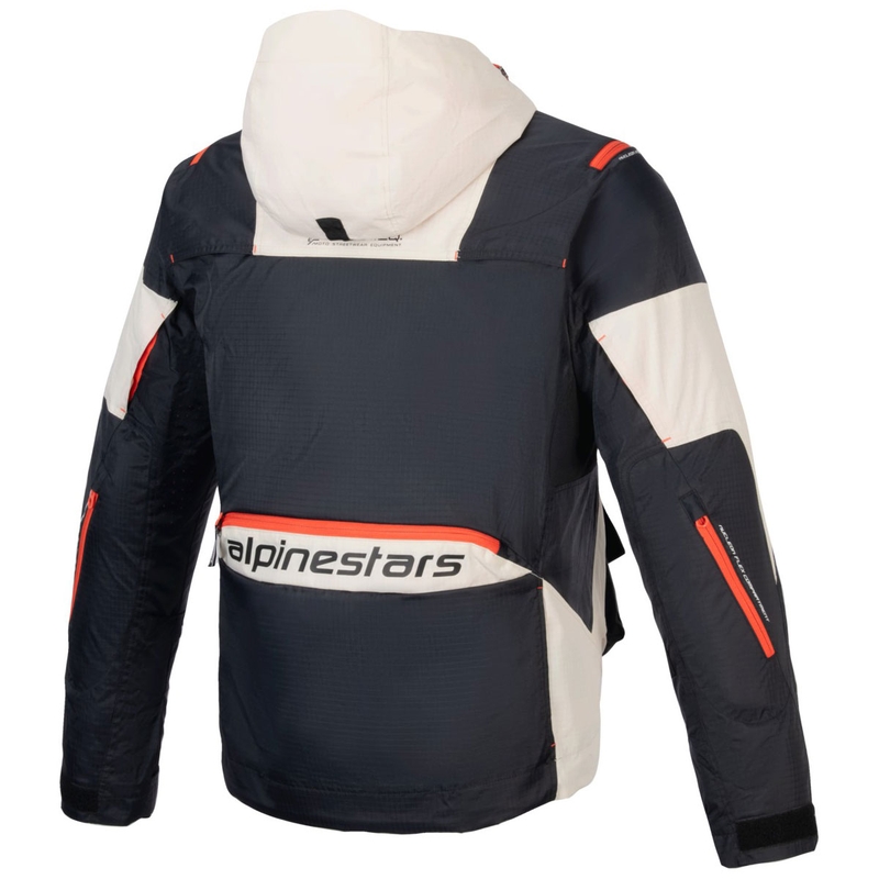 Motoristična jakna Alpinestars MOGRESS AIR črno-mandljevo-oranžna