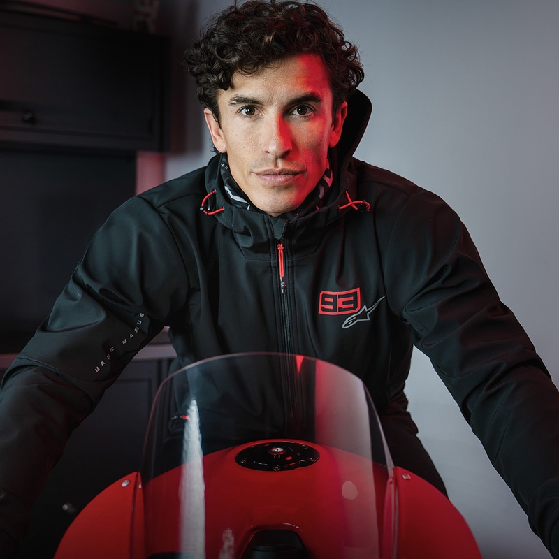 Alpinestars RADIUM TECH HOODIE MM93 motoristična jopa črno-rdeče-siva