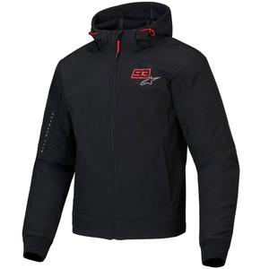 Alpinestars RADIUM TECH HOODIE MM93 motoristična jakna črno-rdeča-siva