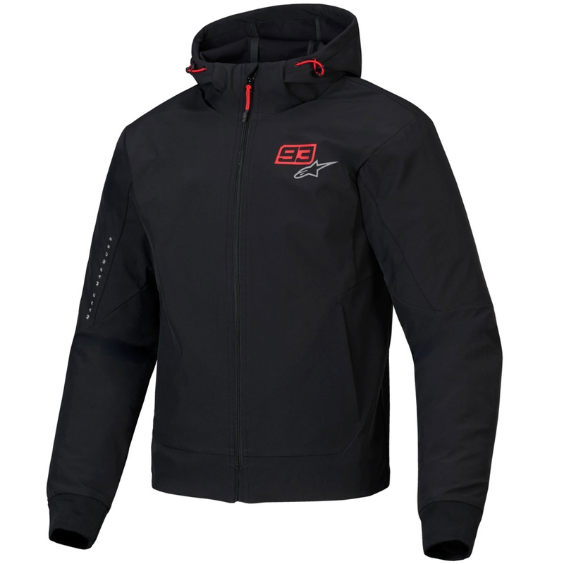 Alpinestars RADIUM TECH HOODIE MM93 motoristična jopa črno-rdeče-siva