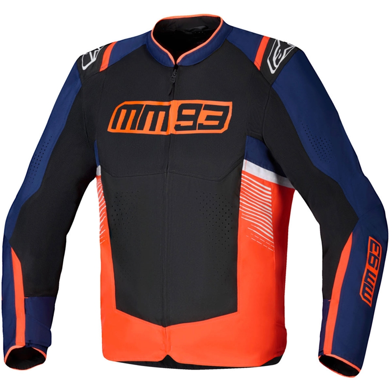 Alpinestars T-SPS Air V2 MM93 motoristična jakna, kolekcija fluo, rdeča-modra-črna-bela